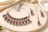 Red Indian Jewellery Diamond White Polish Necklace Set Rajashree.Shop