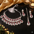 Red Indian Jewellery Diamond White Polish Necklace Set Rajashree.Shop