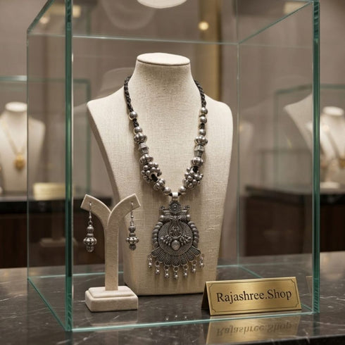 sliver necklaces & pendants for woman Rajashree.Shop