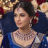 Red Indian Jewellery Diamond White Polish Necklace Set
